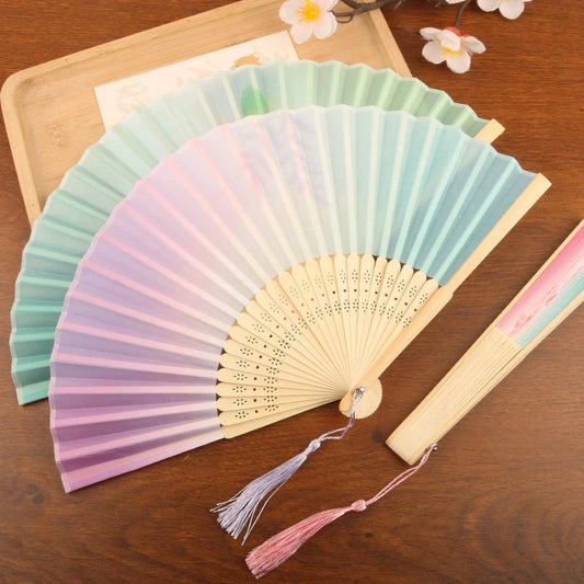 Foldable Fan Hand Fans Folding Fan Hand Dancing Fans Chinese Wedding Fans for Women Japanese Fan Abanico Mujer
