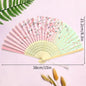 Foldable Fan Hand Fans Folding Fan Hand Dancing Fans Chinese Wedding Fans for Women Japanese Fan Abanico Mujer