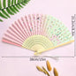 Foldable Fan Hand Fans Folding Fan Hand Dancing Fans Chinese Wedding Fans for Women Japanese Fan Abanico Mujer