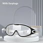 Fashion Waterproof Anti-UV Wide Vision Big Frame Silicone Diving Eyewear Swimming Glasses Swim Eyewear Swimming Goggles