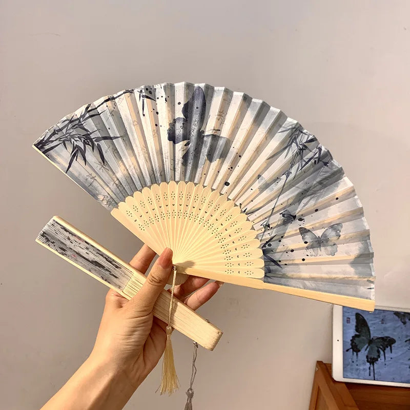 Foldable Fan Hand Fans Folding Fan Hand Dancing Fans Chinese Wedding Fans for Women Japanese Fan Abanico Mujer