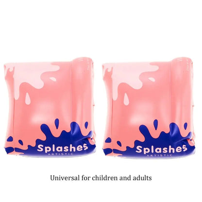 1pair Durable Safety Arm Floats Thickened PVC Swim Tube Inflatable Wear-Resistant Float Sleeve for Adult Kids