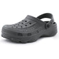 Kidmi New Men's Clogs Sandals Deep Heel Men Flat Sandals Summer Holes Waterproof Home Sandals Outdoor Antiskid Sole Beach Slides