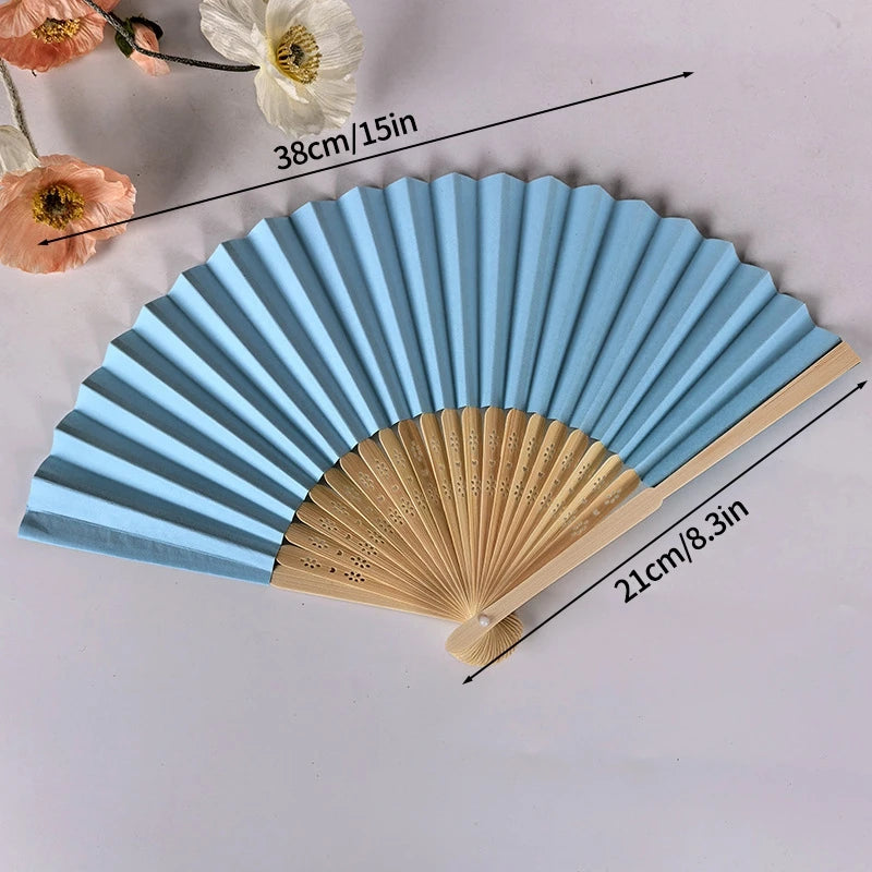 Foldable Fan Hand Fans Folding Fan Hand Dancing Fans Chinese Wedding Fans for Women Japanese Fan Abanico Mujer