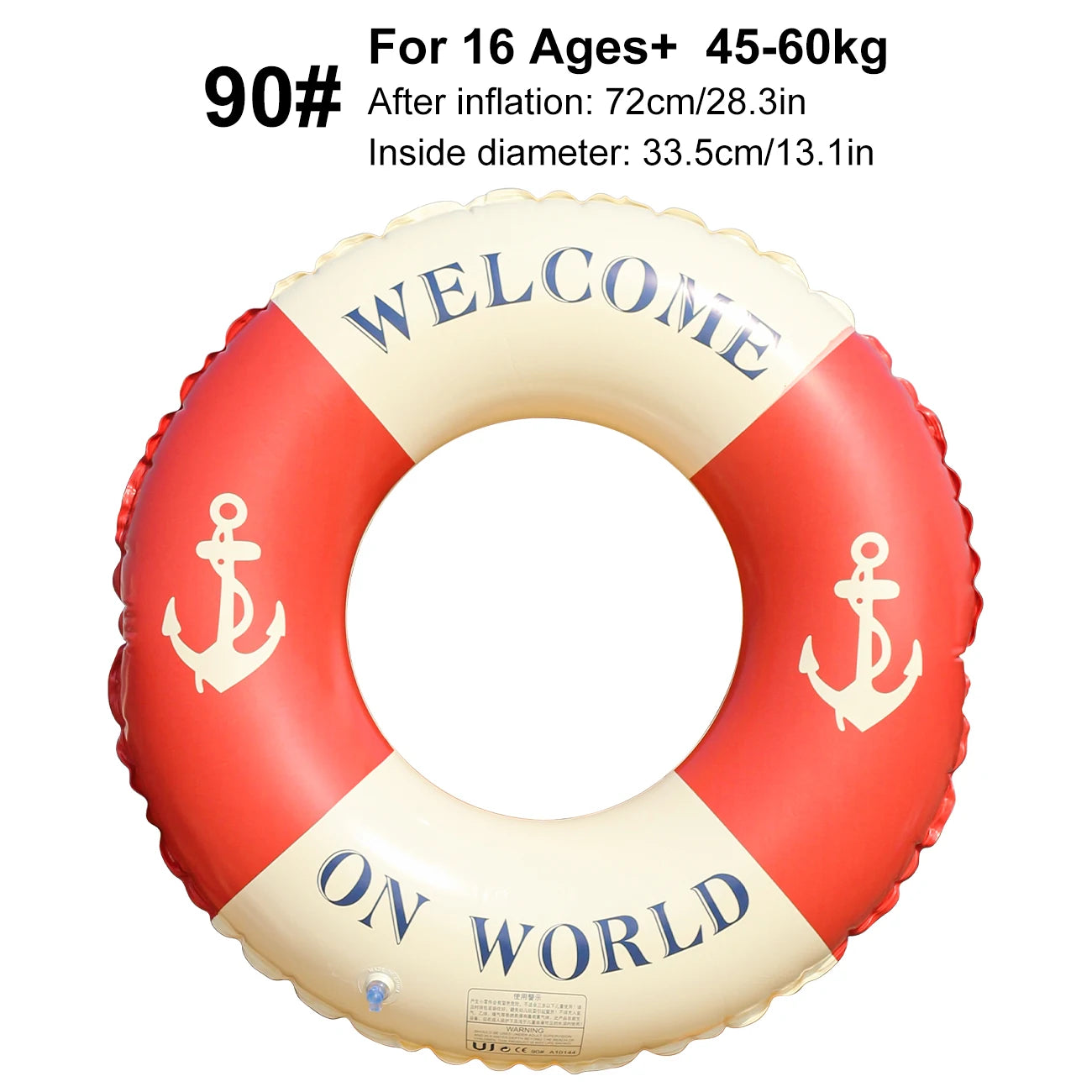 1PC Anchor Pool Floats Summer inflatable Swim Ring, Beach and Pool Swim Aid,  Beach Toys for Pool Party